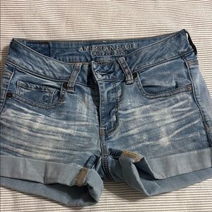 American Eagle Outfitters Light Blue Jean Shorts